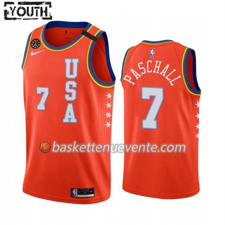 Maillot Basket Golden State Warriors Eric Paschall 7 Nike 2020 Rising Star Swingman - Enfant